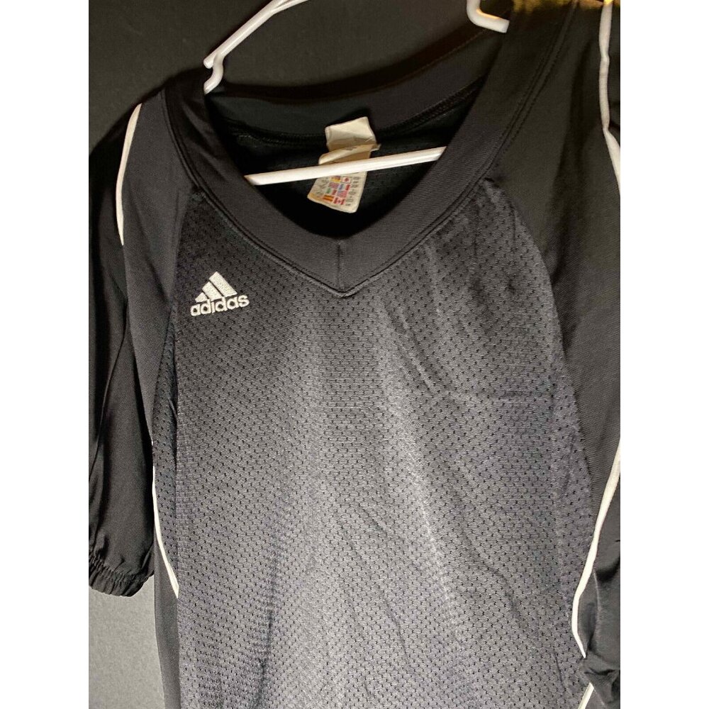 ADIDAS Football Team Performance Black Game Blank Jersey Mens L Active